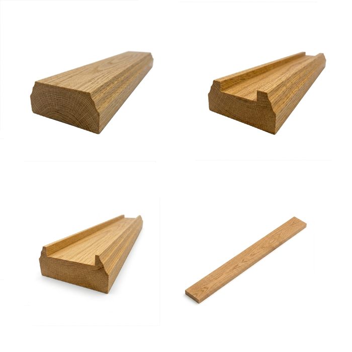 Oak Lacquered Finish Baserails